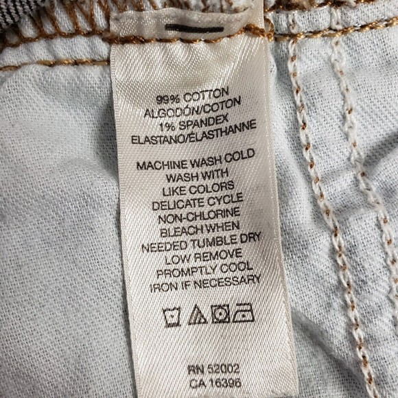 DKNY Jeans Short Ankle Crop Womens Size 14 Dark Wash 26 Inseam Straight Leg EUC - Picture 9 of 9